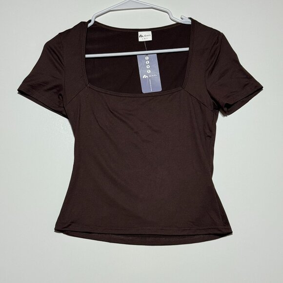 Misifi Tops - Misifi square-neck, short-sleeve top Size S